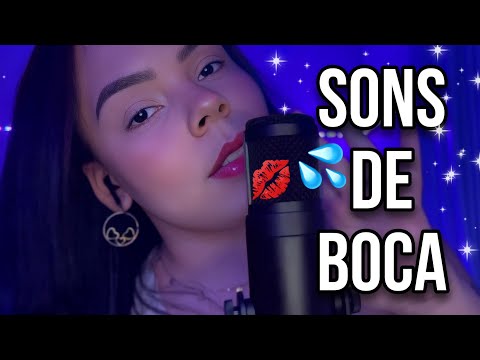 ASMR - SONS DE BOCA INTENSOS 😴 | intense mouth sounds | SONS DE GLOSS, CHICLETE 💦
