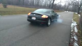 09 Mitsubishi Eclipse burnout