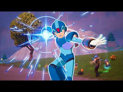 Megaman X Skin Gameplay - Fortnite (4K 60FPS)