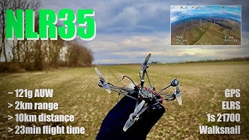 #NLR35 - next generation 3d printed Nanolongrange FPV drone