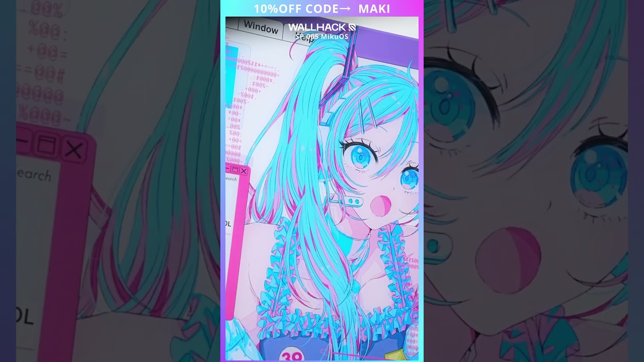 超可愛い】初音ミクとWALLHACKの最新限定ガラスパッドが届いた！ - SP