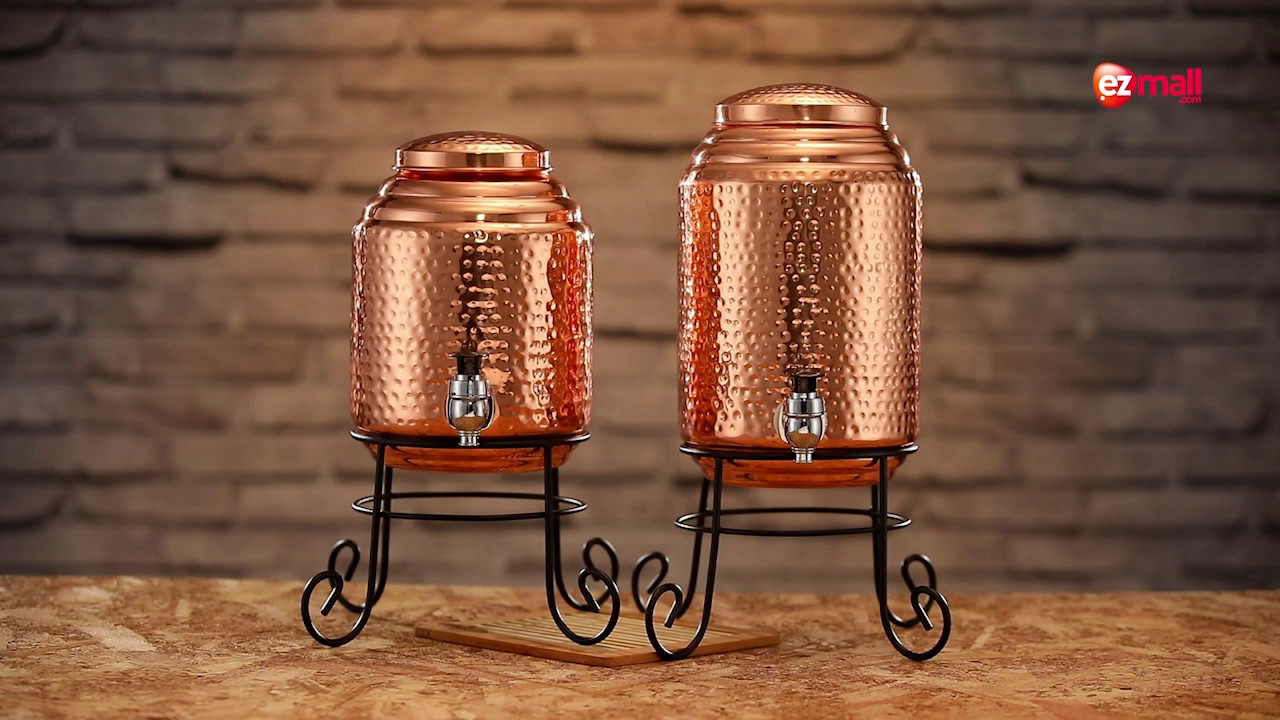 Ezmall Copper Water Dispenser with Stand YouTube
