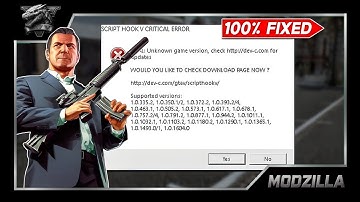 GTA 5 Script Hook V Critical Error Fix | Step-by-Step Tutorial | Modzilla Official
