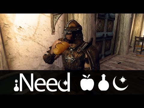 Skyrim Mod: iNeed - Food, Water and Sleep