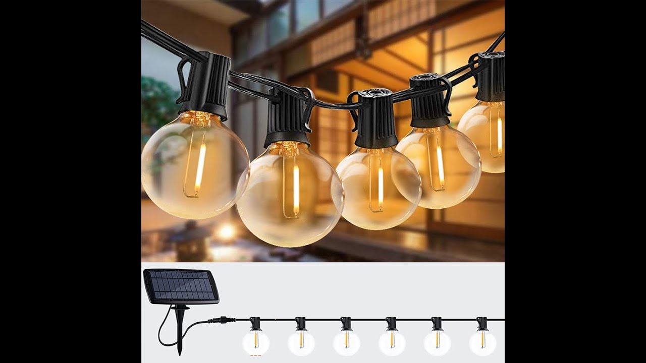 Гирлянда G40  25 ламп 15метров уличная светодиодная LedArt  на солнечной энергии Solar + USB