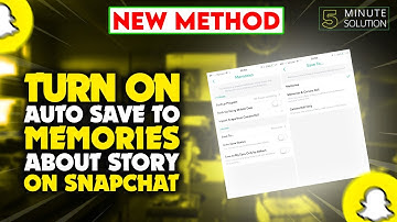 How to turn on auto save to memories about story on Snapchat 2024