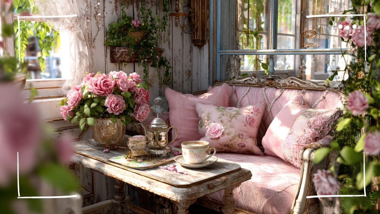 Create a Cozy Pink Shabby Chic Sanctuary 🌸 Vintage Rose Décor Ideas for ...