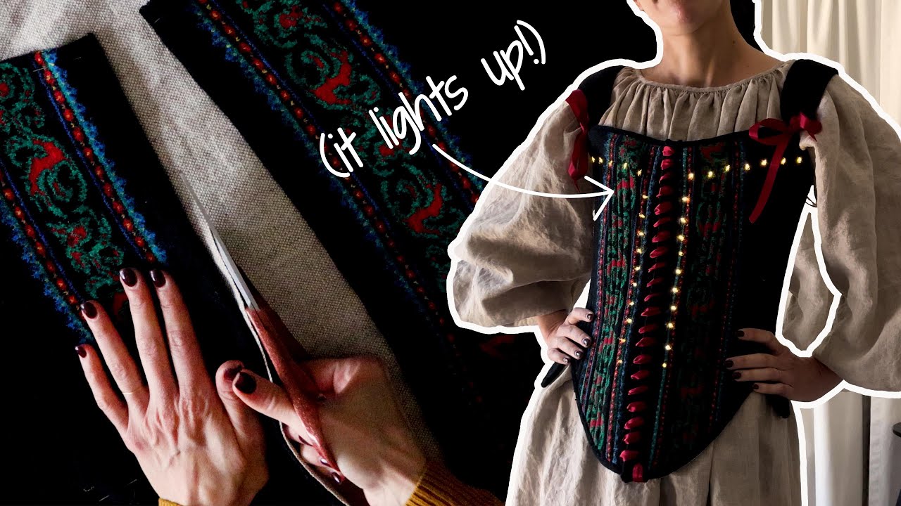 Я снова превратила некрасивый рождественский свитер в корсет…