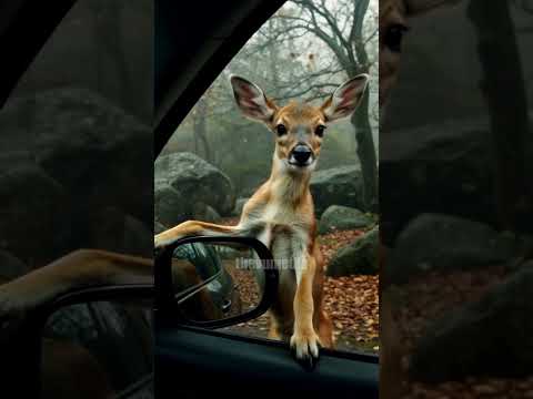 Deer Saved Driver From Disaster! #animals #rescue #Deer