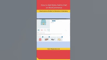 How to Add Sticky Add to Cart on WooCommerce Single Product #wordpress #elementor #woocommerce