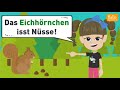 Deutsch lernen A1 und A2 | Wörter mit den Umlauten ä, ö und ü | Wortschatz und Grammatik üben!
