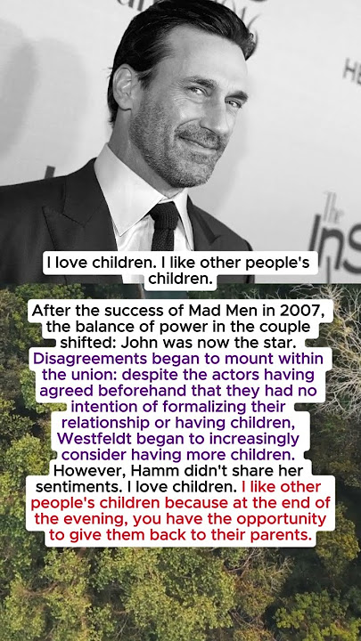 Saya suka anak-anak. Saya suka anak-anak orang lain.