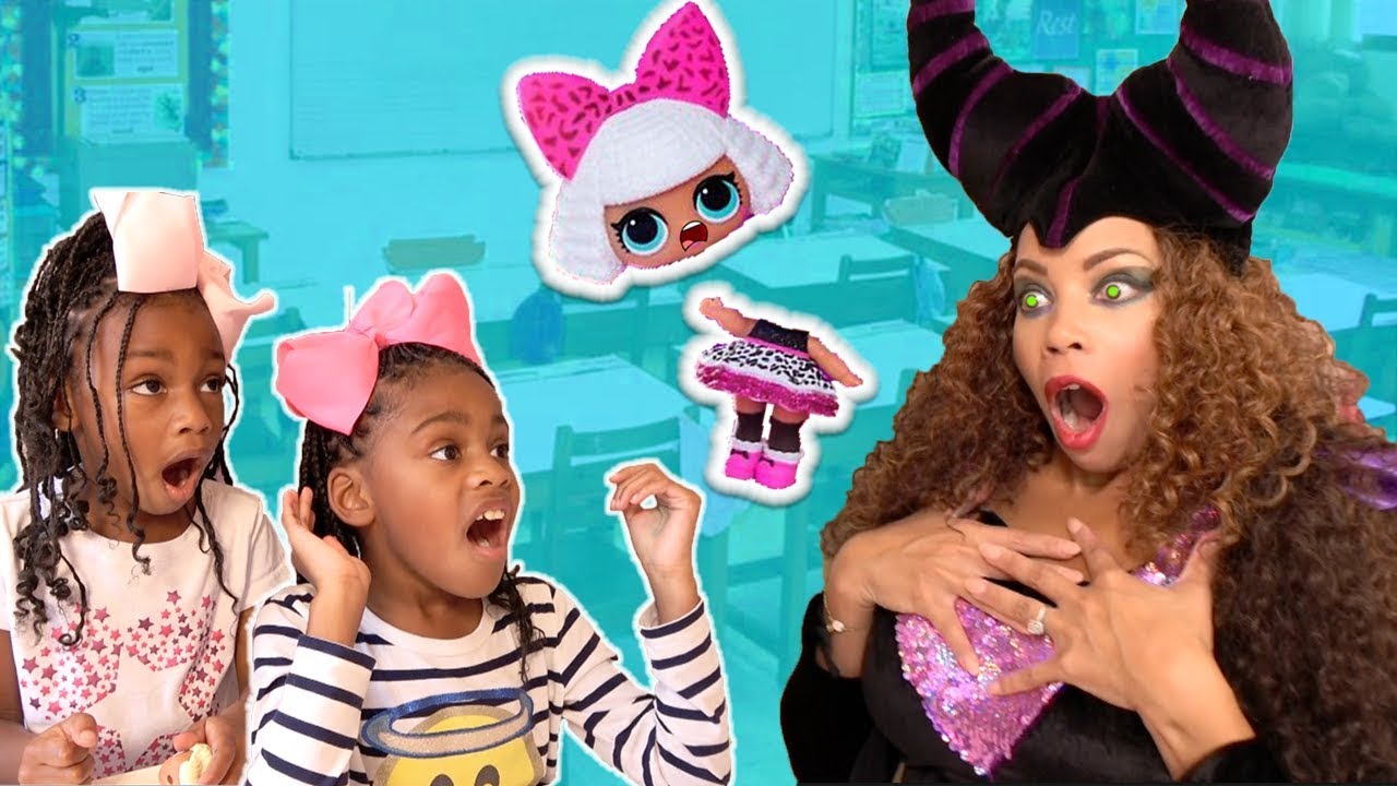 Toy School! Bad Teacher Maleficent w/ FAKE LOL Surprise... | Doovi