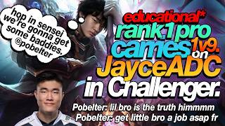 rank 1 challenger wins on jayce ADC every game.