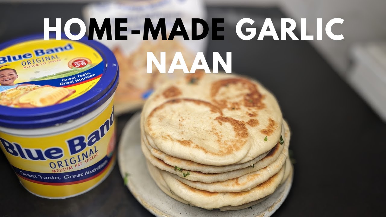 HOMEMADE GARLIC NAAN PANFRIED NAAN YouTube