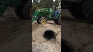 Cheap culvert install from scrap pieces