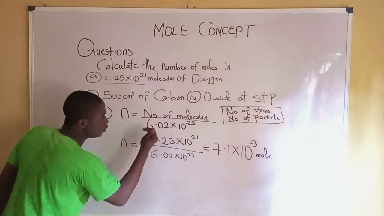 Jamb Class on Mole Concept Chemistry