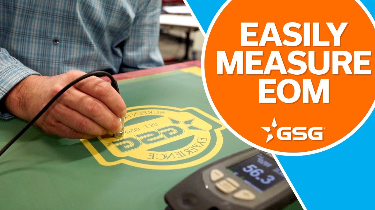 How to Screen Print Measuring Stencil Thickness EOM YouTube