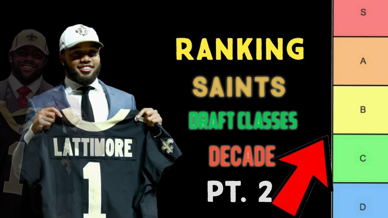 New Orleans SaintsRanking Saints Draft Classes this decade PT2 YouTube