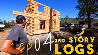 Log Cabin Tutorial | Part 4  2nd Story Logs