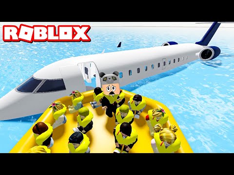 Uçak Düştü!! Çılgın Hostes Oldum - Panda ile Roblox Cabin Crew Simulator