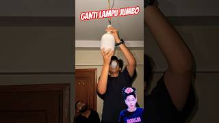 Download Lagu LAMPUNYA KURANG TERANG⁉️ KAKAK GANTI PAKAI LAMPU JUMBO😱😍 MP3
