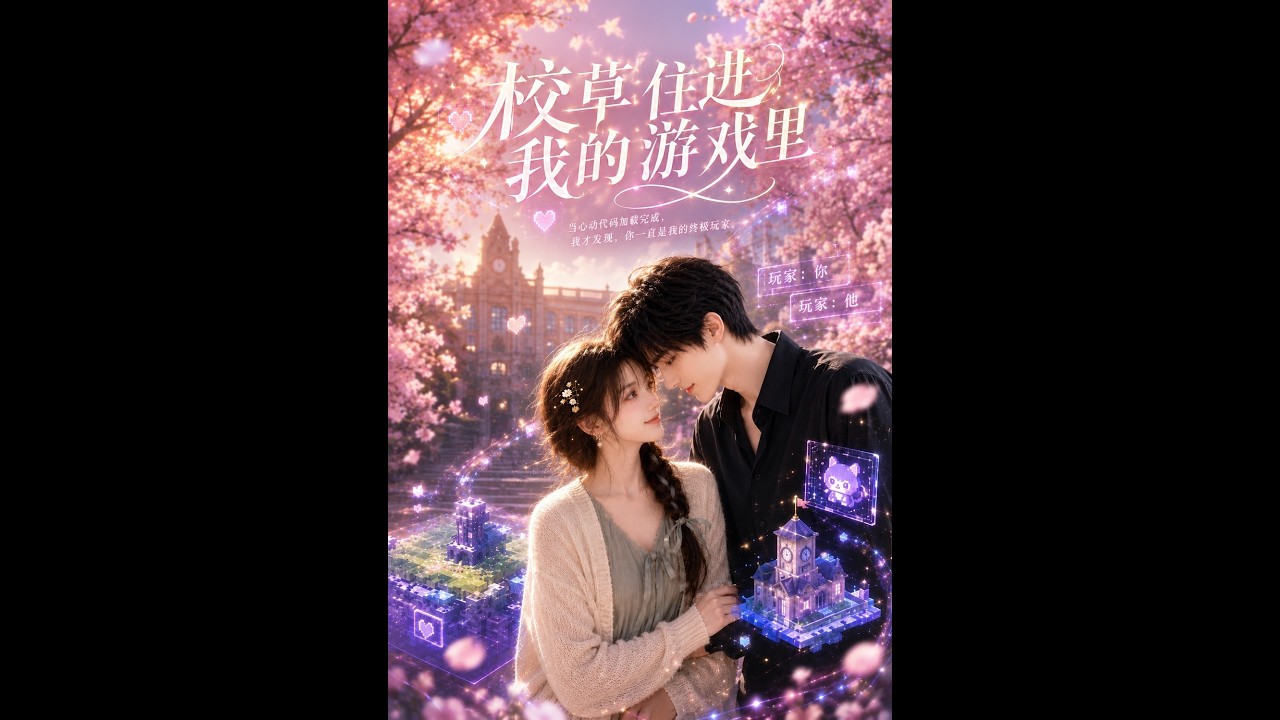 【一口气看完】《校草住进我的游戏里》#短剧 #AI短剧 #逆袭 #drama #爽剧 #鲨鱼先生