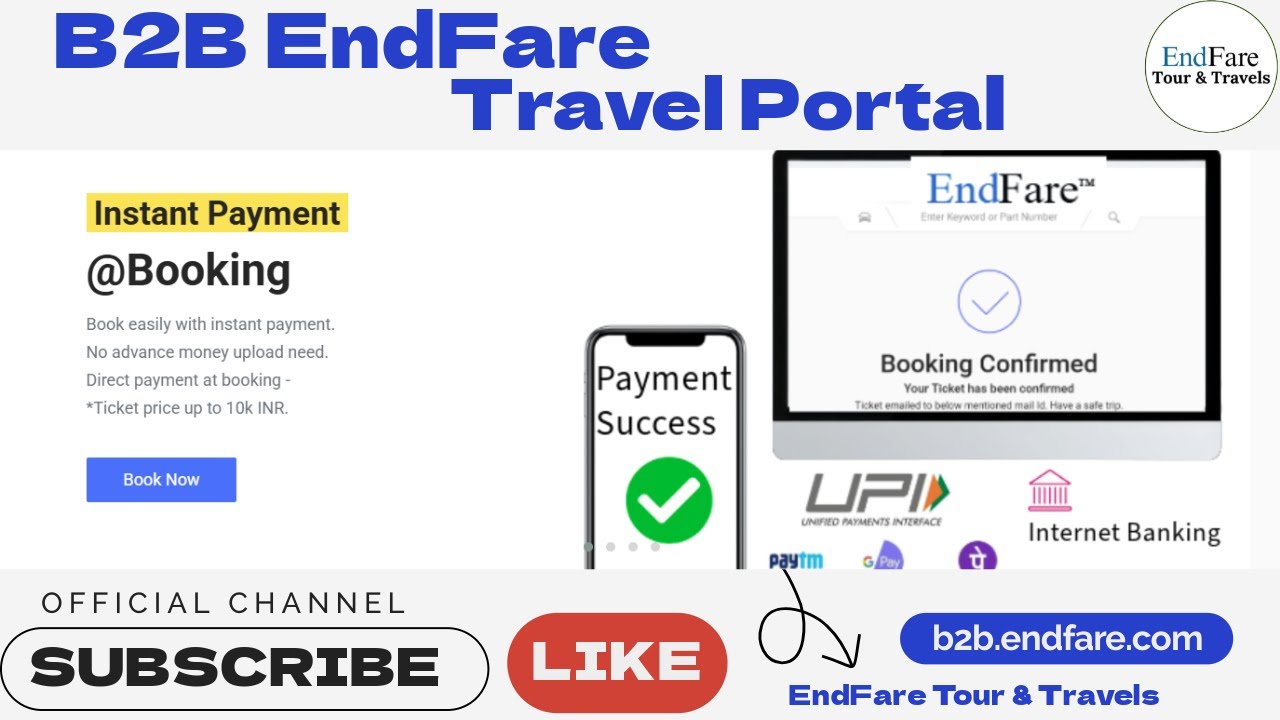 Instant Payment With Confirmed Ticket Booking | Travel Agent Portal 