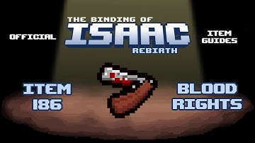 Official TBOI Item Guides No. 186: Blood Rights