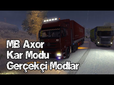 Euro Truck Simulator 2 Karlı Kış Modu + Gerçekçi Modlar