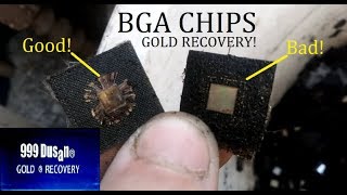 MIX BGA CHIPS GOLD RECOVERY - WET ASHING!