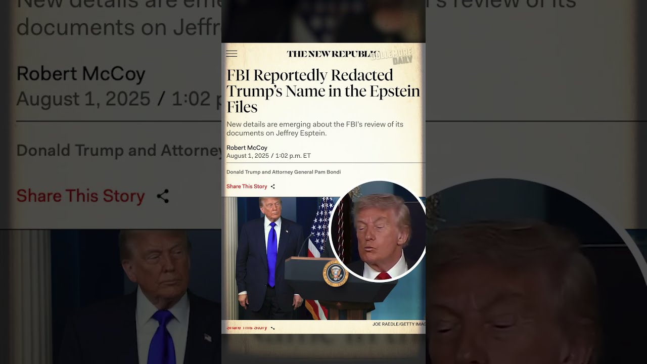 DONALD TRUMP LOOKS CONCERNED About Kash Patel S Hunt For Child Predators Shorts