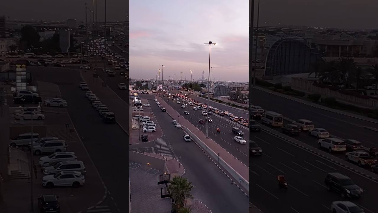 Rush Hour in Qatar | Aerial Insights & Smart Routes| Mexcreationtv