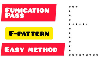 F pattern Program in C | Fumigation Pattern | Brototype Malayalam