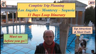 Los Angeles – Monterey - Sequoia 11 days Itinerary - Complete Trip Planning
