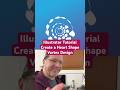 Adobe Illustrator Tutorial create a Heart Vortex for Valentines Day #graphicdesign #adobeillustrator