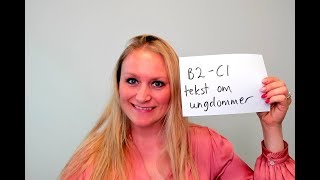 Video 718 Vokabular B2-C1 om ungdommer og idealer avisartikkel 2
