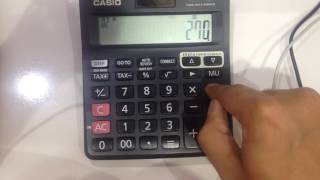 how to find out percentage on calculator