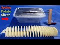 How to make a cutter homemade !! spiral maker !! Diy Spiral potato Machine