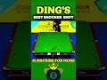 Ding’s BEST Snooker Shot Ever?! 🤯🎱🔥#snooker #shorts