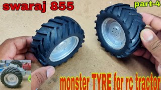 How to make rubber tyre for tractor|monster tyre |TYRE making at home|koshish all time