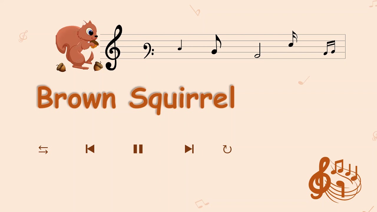 [Cute piano] Brown squirrel (piano solo)
