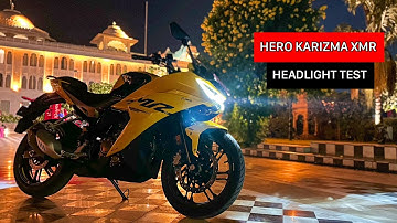 Hero Karizma XMR 210 Headlight Test
