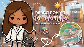 minha rotina da manhã sendo universitária! ☀️📚💕 | Toca Life Roleplays