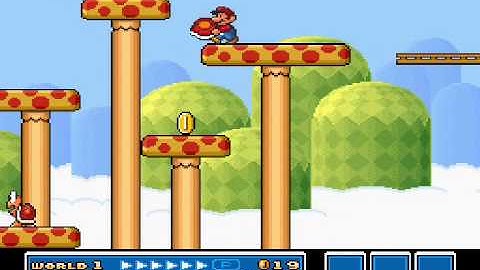 SMB3 for Super Mario All-Stars Custom Level #391 - World 4-3 (SMB1)