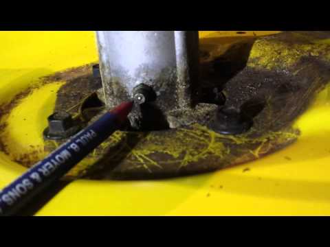 How to Grease Mower Deck Bearings John Deere D110
