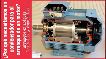 ¿Cómo funciona un motor monofásico con capacitor de arranque?