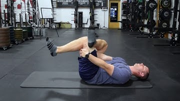 Supine Hip External Rotation Stretch