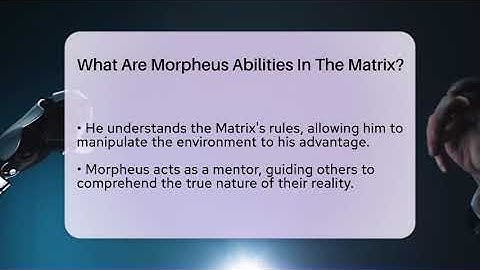 What Are Morpheus Abilities In The Matrix? - The SciFi Reel
