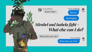 Haikyuu text x Disney || Encanto || Mirabel and Isabela argument + What else can I do?